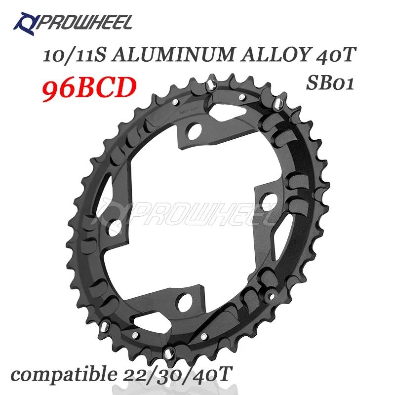 PROWHEEL MTB Chainring 64/96/104BCD Mountain Bicycle Chainwheel 22T 24T 30T 32T 40T 42T 44T Sprocket Steel Alloy Bike Part - view 4