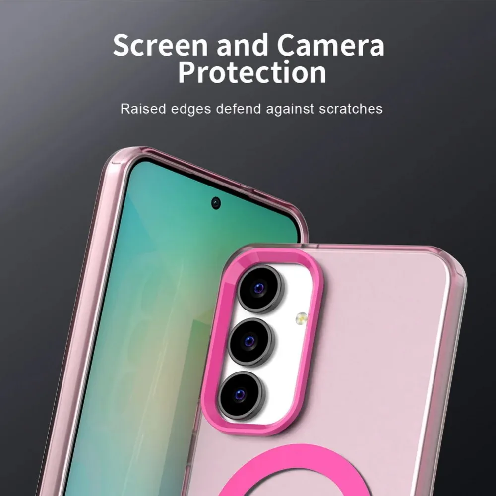 투명 캔디 컬러풀 마그네틱 맥세이프 삼성 갤럭시 S25 S24 S23 엣지 울트라 FE 플러스 밀리터리 보호 케이스