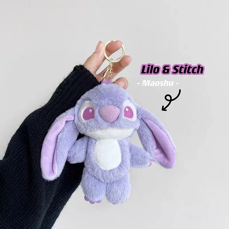 

Disney Kawaii Stitch плюшевая игрушка брелок Лило и Стич кукла ангел плюшевые милый мягкий рюкзак кулон подарок на день рождения для девочек