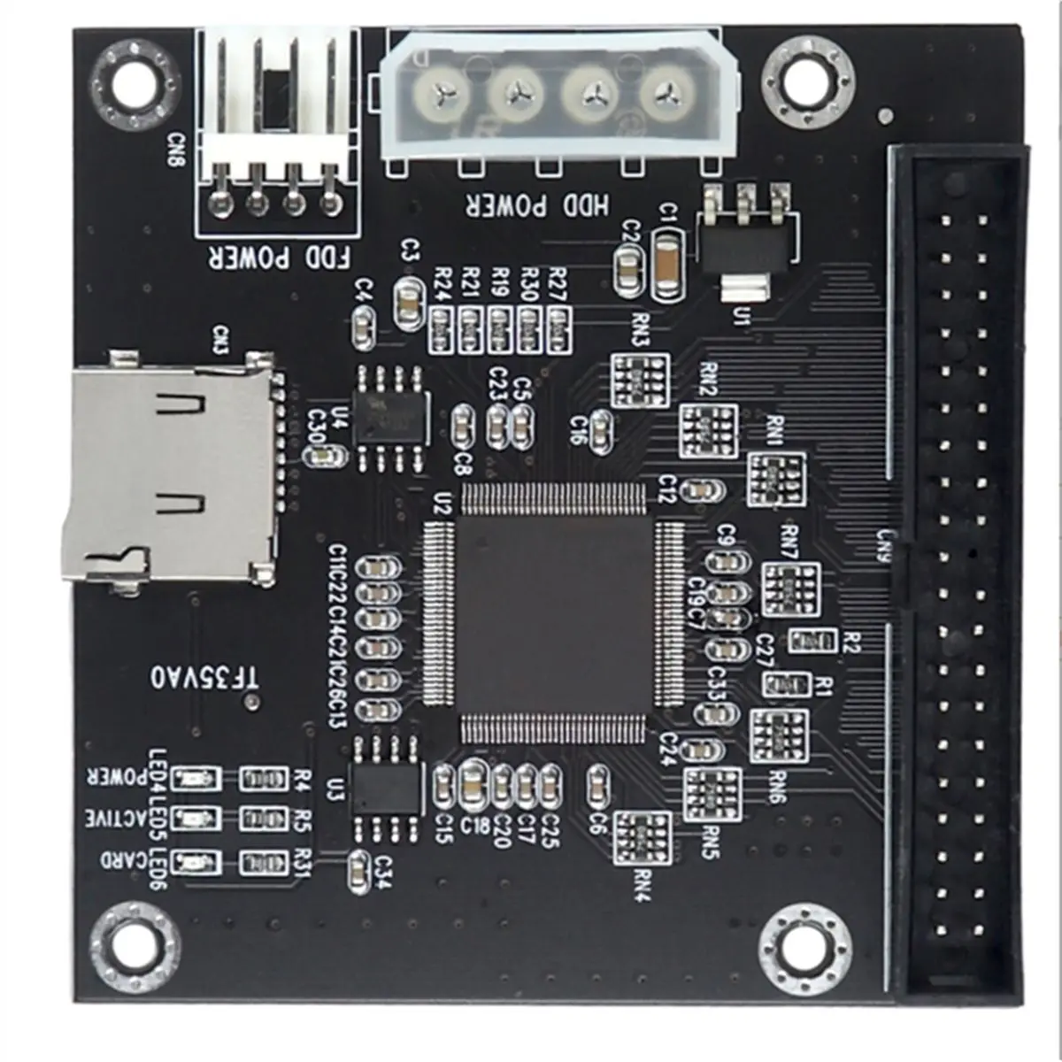TCE SD Memory Card to IDE Hard Disk Drive Adapter for TF Card to IDE 40Pin 3.5inch Male Adapter for Laptop Notebook