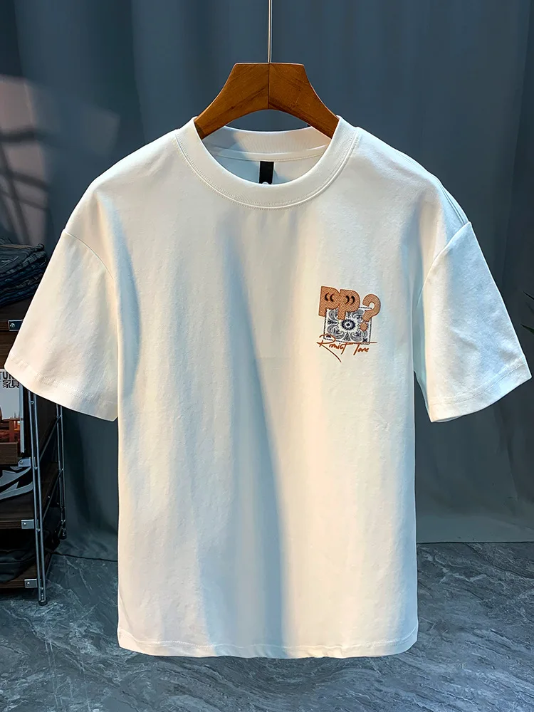 Summer New Short-Sleeved T-shirt Men\'s Comfortable Soft Breathable Ins Trendy round Neck Couple\'s Top Casual T-shirt