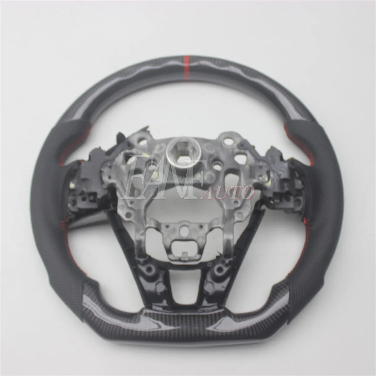 Replacement Real Carbon Fiber Steering Wheel with Leather for Mazda 3 Mazda3 Axela 2014-2016