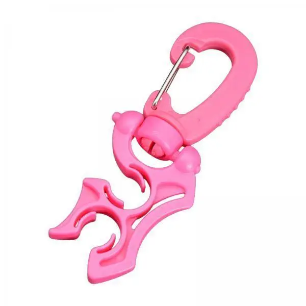 Portable Double Hose Clip Scuba Diving Accessory Pink Regulator Protector for BCD Equipment Technical Dive Kit
