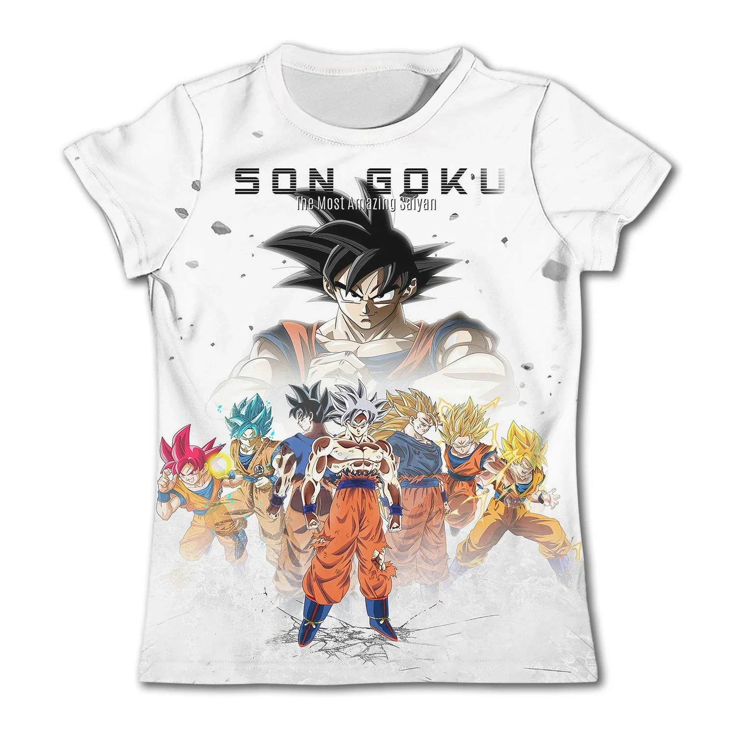 Dragon Ball Z เสื้อยืดเด็กเสื้อ TEE อะนิเมะตัวเลข SON Goku Super Saiyan เสื้อยืดชายเสื้อยืดเด็กเสื้อผ้าผู้ชายแขนสั้น
