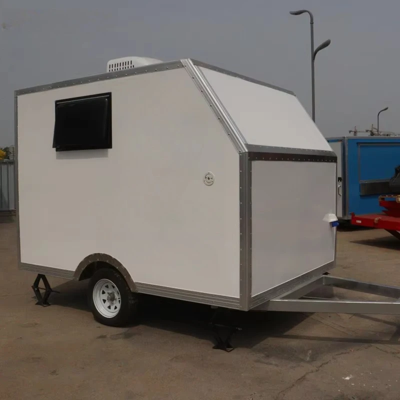 Customizable Fiberglass Dog Grooming Trailer Mobile Pet Wash Salon with Air Conditioner and Heater for All Weather Comfort