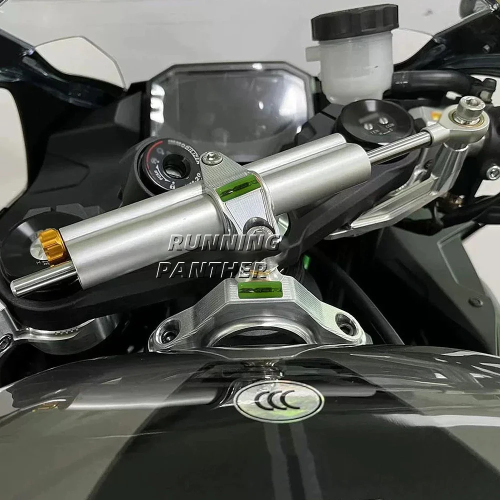 Accesorios para motocicleta ZX-6R 2024, estabilizador de amortiguador de dirección y Kit de montaje de soporte para Kawasaki Ninja ZX-6R ZX6R ZX 6R