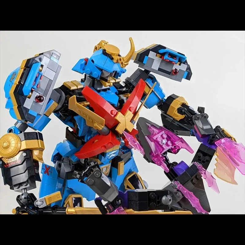 1003 قطعة من مكعبات البناء Mecha Nya's Samurai X MECH مع 8 شخصيات MOC تجميع لعبة الطوب هدية للأطفال الأولاد #6