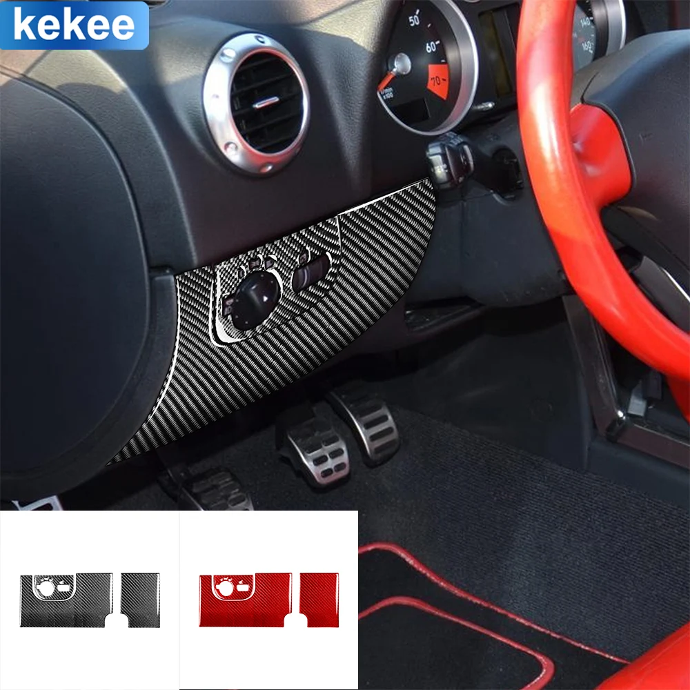 

For Audi TT MK1 8N 2001 2002 2003 2004 2005 2006 Headlight Switch Kit Tuning Real Carbon Fiber Sticker Car Interior Accessories