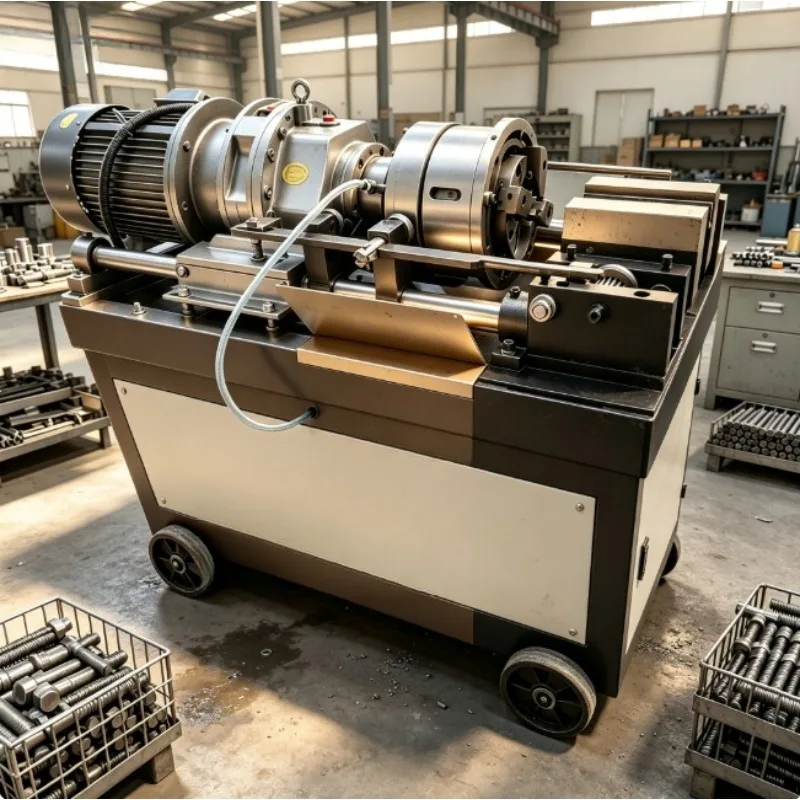 Thread Rolling Machine Two Roller Horizontal Thread Forming Machine For Threaded Rod Stud Bolt Mass Production Processing