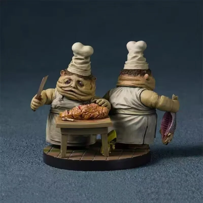 New Little Nightmares The Lady&The Twin Chefs Model Statue Action Figures Anime Game Periphery Collection Decoration Boy Gifts