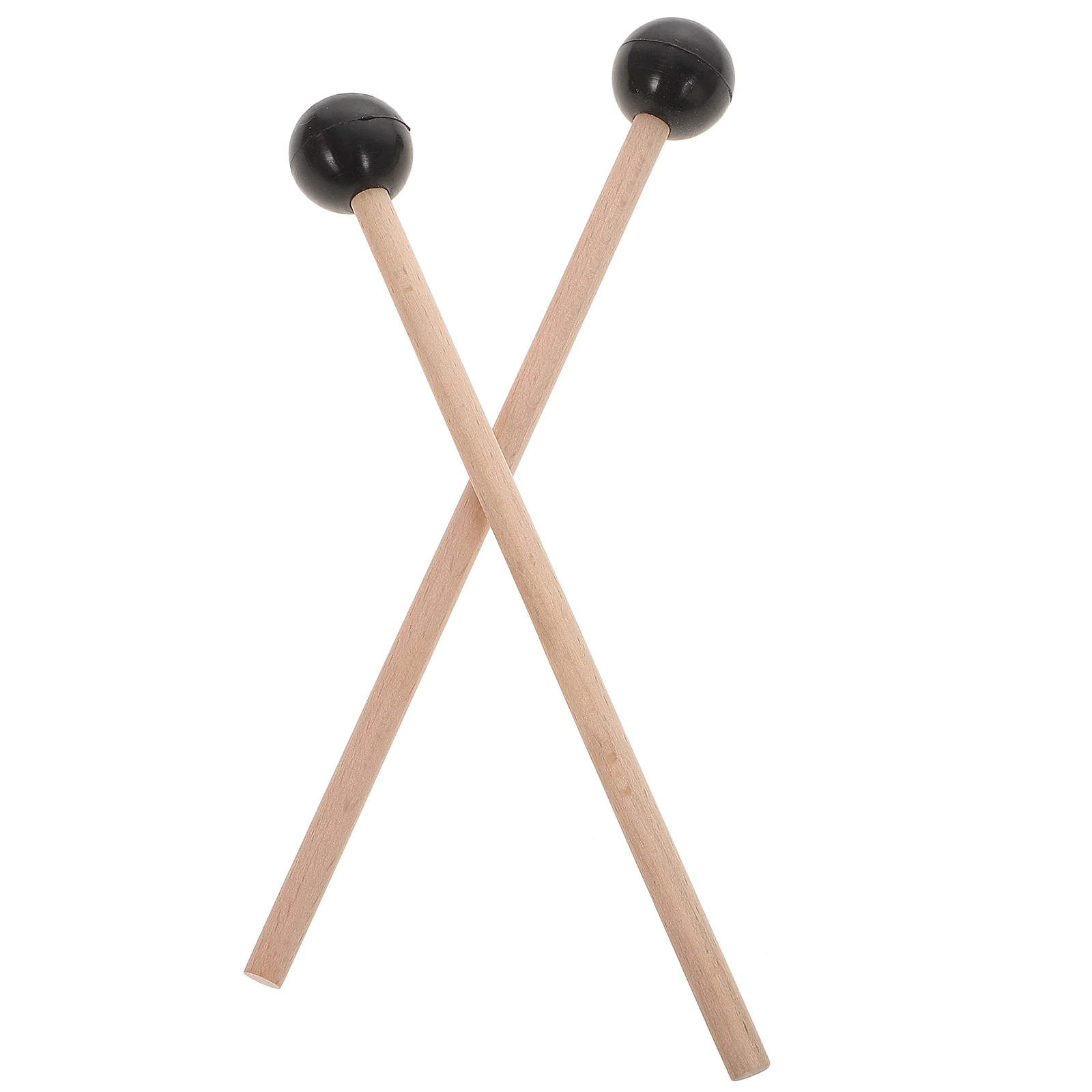 

2 Pcs Xylophone Ethereal Drum Sticks for Kids Glockenspiel Personalized Pedal Mallet Mallets Black Wood Child