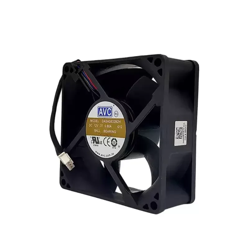 LY SLIDER DASA0832B2H DC 12V 0.80A 8032 4-Wire PWM Cooling Fan, 80x80x32mm High Speed Server Miner Axial Exhaust Fan