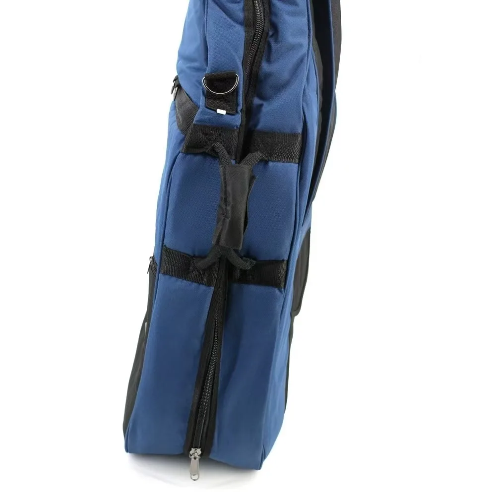 4/4 Cello Soft Case, Padded Gig Bag, Oxford Cloth Shockproof, Lightweight Durable, Blue Black