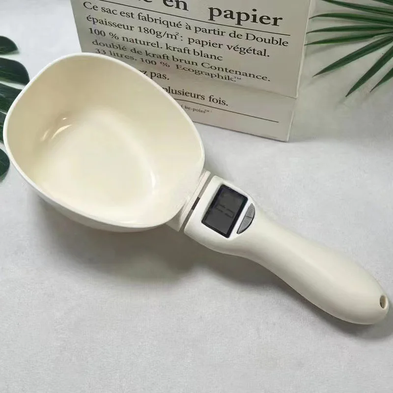 Pet Food Measuring Spoon Scale, Kitchen Digital Food Measuring Spoon, Suitable for Cat and Dog Food Measuring Spoon