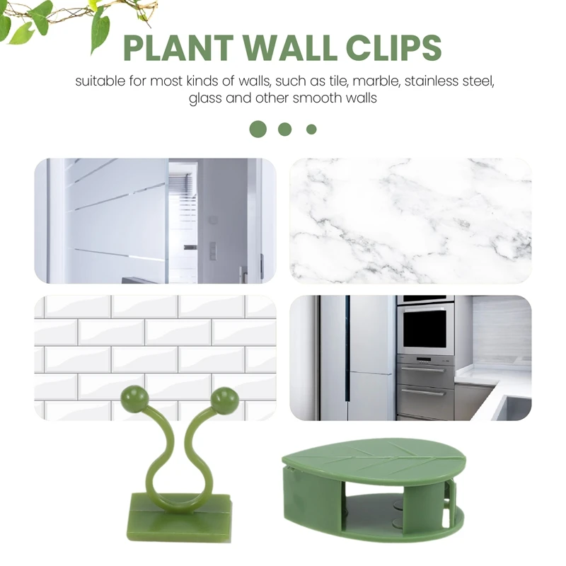 ABSF 120 Pieces Vine Plant Wall Clips Invisible Vine Plant Support Climbing Plant Clips Plant Vine Clips Wall Fixture Clip