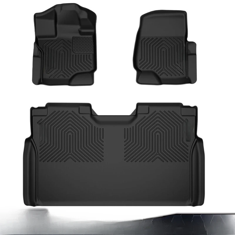 

Fit For 15-24 Ford F-150/F-150 Lightning Super Crew Cab TPE Floor Mats Liners United States