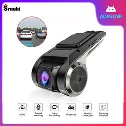 Full HD 1080P Car DVR USB ADAS Dash Cam For Car DVD Android Player Navigation Head Unit/Auto Audio Voice Alarm LDWS G-Shock