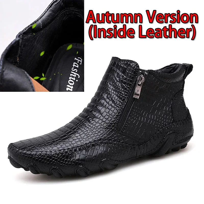 Neue Herbst Winter Mode Männer Stiefel Vintage-Stil lässige Männer Schuhe hoch geschnittene Schnürschuhe Männer warme Stiefel plus Größe 38-47