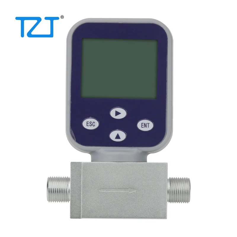 TZT 0-50L/min Compressed Air/Argon/Oxygen/Methane/Propane Gas Flow Meter Miniature Thermal Gas Flow Meter Mass Gas Flow Meter