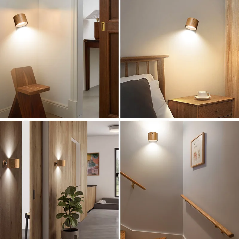 Touch Remote control Led rechargeable wall lamp Rechargeable Battery powered LED cordless wall sconces light with USB charging