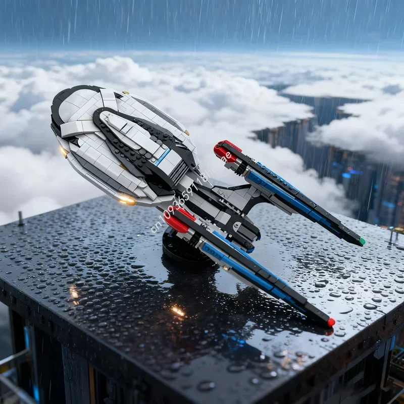

1050pcs MOC USS Enterprise NCC F Star Trek Online Model Building Christmas Gift Blocks Architecture DIY Creative Idea Toy Kids