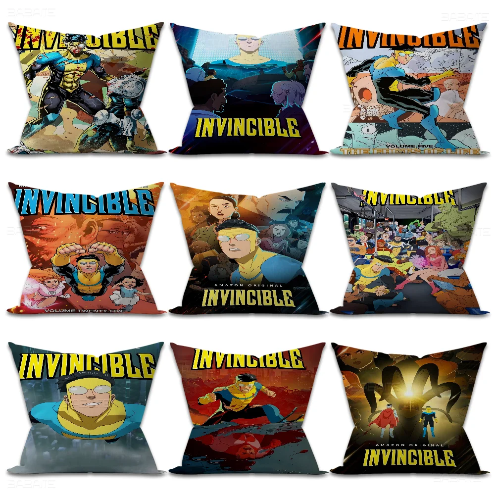 I-Invincible Cartoon Pillow Gift Home Office Decoration Pillow Bedroom Sofa Car Cushion CoverPillow Case