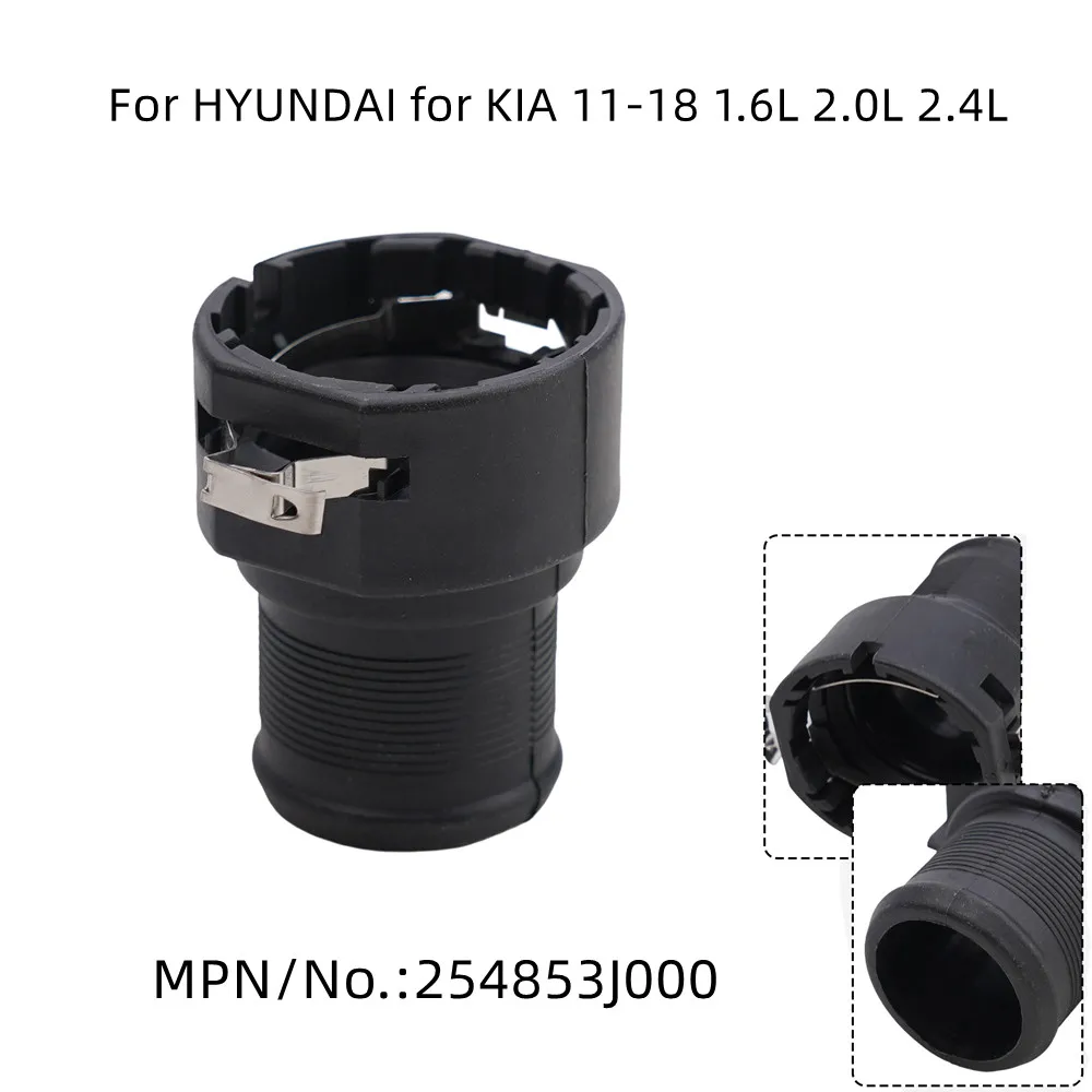 Water Tank Filler Hose Connector Lower Radiator 1pc 254853J000 Black Durable High-quality New Plastic For HYUNDAI For ELANTRA 2