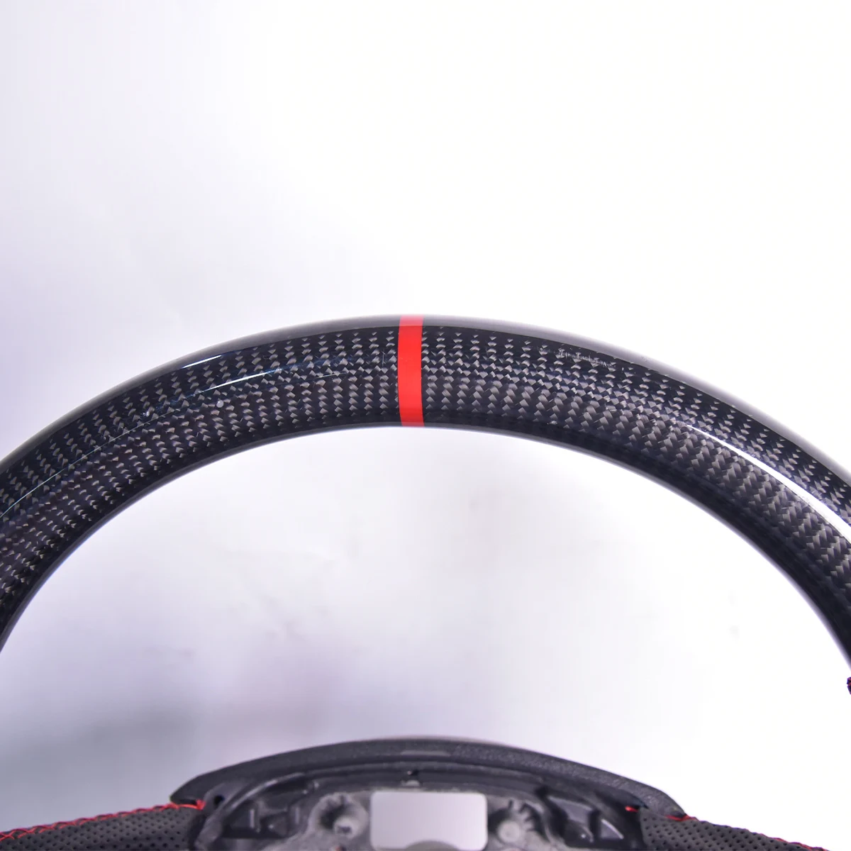 Handcrafted Carbon Fiber & Leather Steering Wheel, Sporty & Durable Design, For Audi A6 A8 B8
