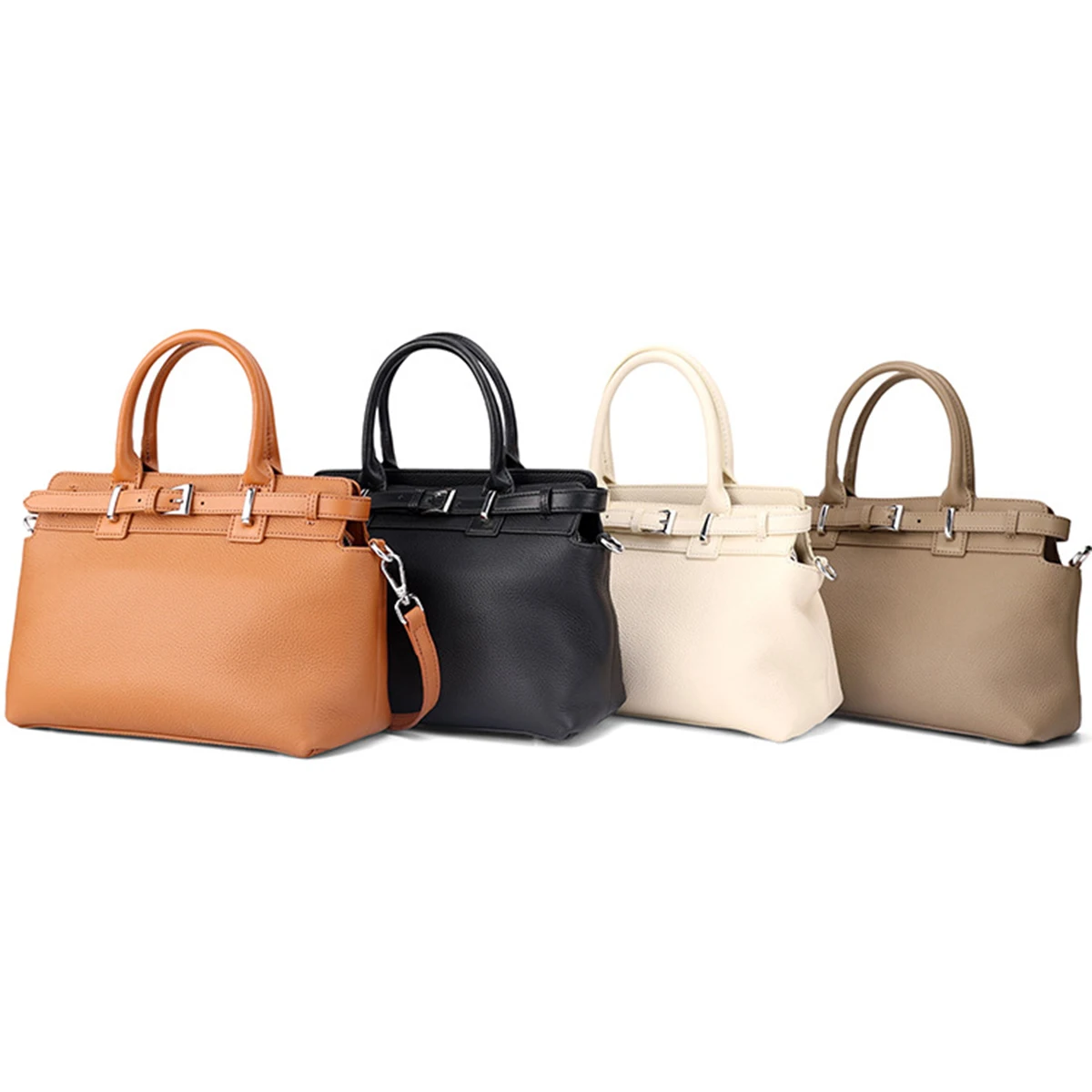 Senior Sense Top-Grain Cowhide Handbag 2026 New Korean Version Elegant And Fashion Commuter Women's Large Capacity Shoulder Bag