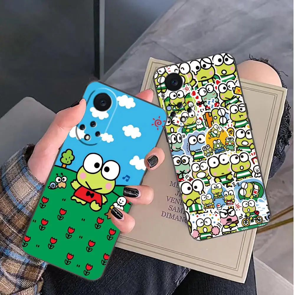 Cute F-Frog K-Keroppi Phone Case For Huawei NOVA Y90 Y70 Y61 11 10 9 9 Plus 8 8I 7 7I 6 SE 5 5I 4 3 3I 2 Case Funda Coque Shell