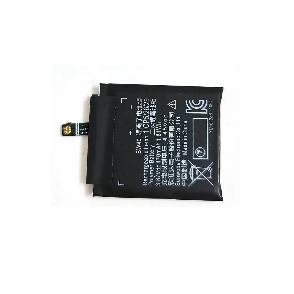 Original BW40 Battery For Xiaomi Color2 / Watch S1 Smart Watch 3.87V 470mAh