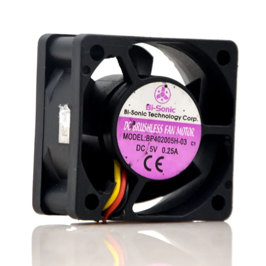 

1 шт. для Bi-sonic BP402005H-03 5V0.25A 4020 3-проводной вентилятор охлаждения с двойным шарикоподшипником