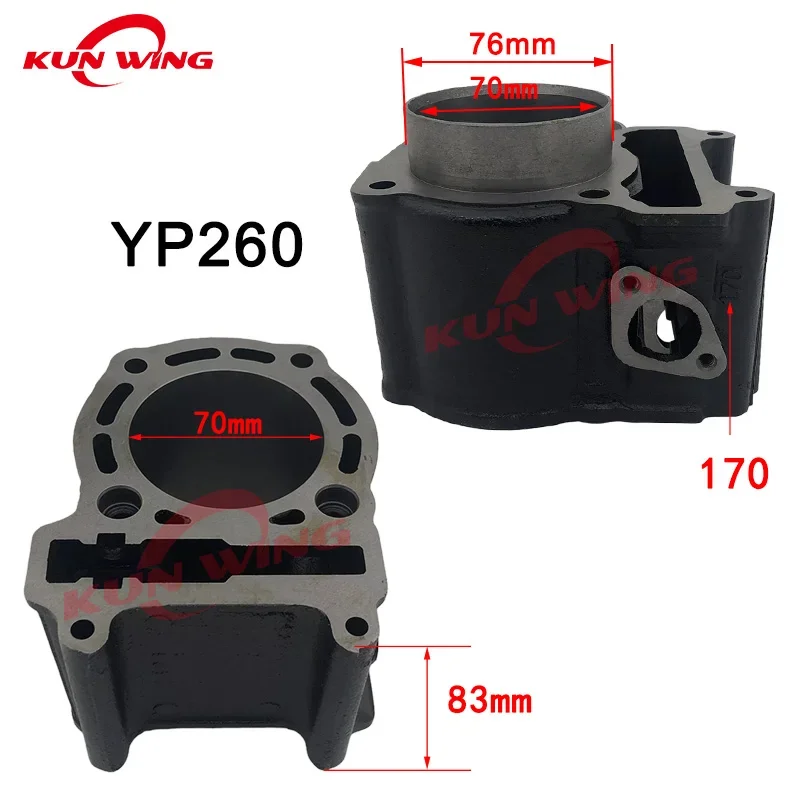 مجموعات الأسطوانات 250cc 260cc 300cc لـ ياماها ماجيتي YP250 YP260 YP300 الشدائد X-city X-max YP 250 260 300 ATV UTV #3