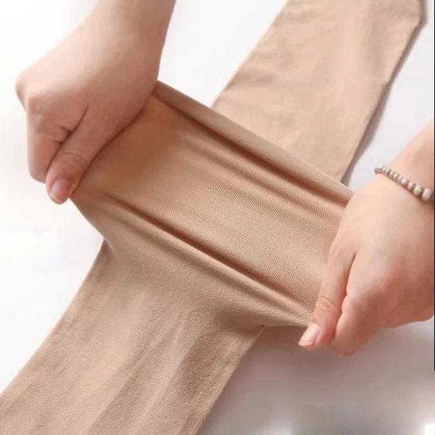 Pantimedias cálidas de forro polar para mujer, medias térmicas de cintura alta, pantalones aislados, mallas translúcidas falsas, Invierno