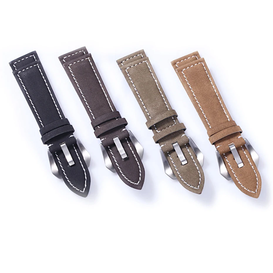 UTHAI watch strap 18mm 20mm 22mm 24mm frosted calf high-end watch band Universal smart watch bracelet P12