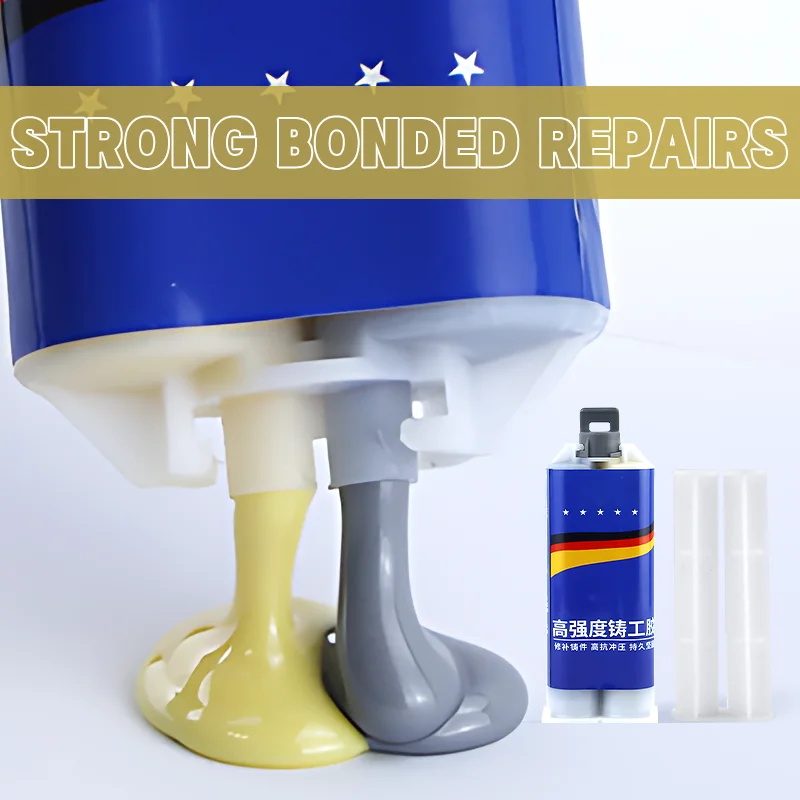 AB Glue High Strength Casting Adhesive Waterproof Heat Resistance Metal Repair Glue Cold Welding Casting Glue Magic Plastic Glue