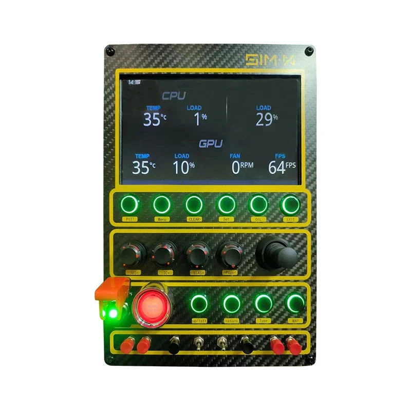 Racing emulator central control box RGB colorful instrument control box diagram master speed magic fanatec