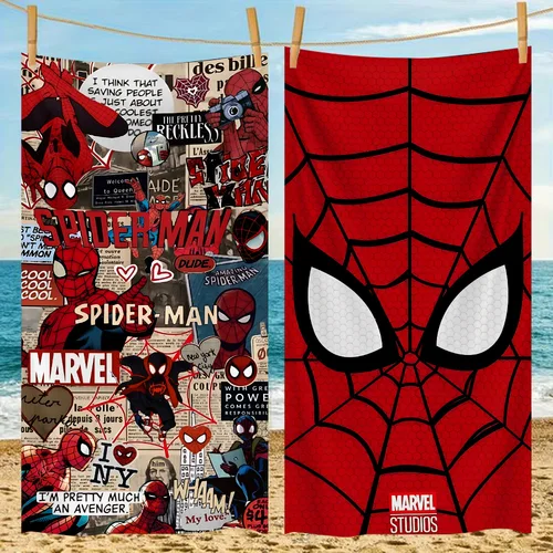 Super Hero S-Spider Man 여성용 비치 타월, 극세사 모래 없음, 속건성 소프트 풀 타월, 여행 체육관 샤워 캠핑 선물 