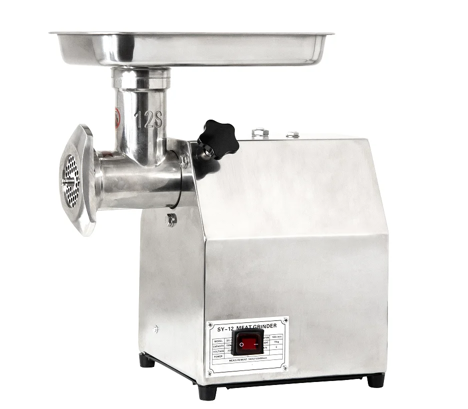 Electric Stainless Steel Meat Processing Machinery & Grinder-120KG/H High Capacity Commercial Motor