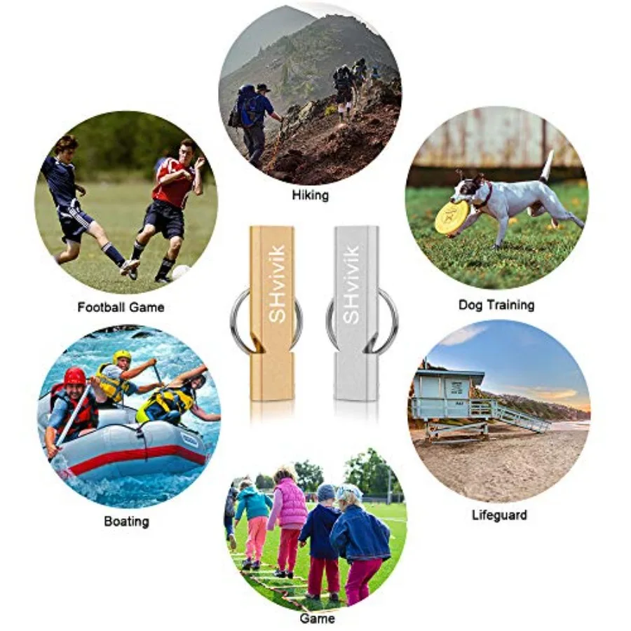 緊急ホイッスル 2 個 プレミアム安全サバイバルホイッスル ランヤードキーチェーン付き 高音ダブルチューブ アウトドアハイキングキャンプ用