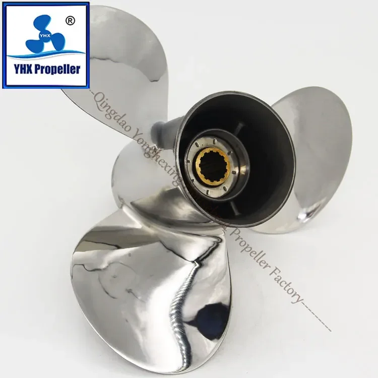 30-55 HP Stainless Steel Marine Propellers ForYAMAHA Outboard Engine 13 Tooth Spine