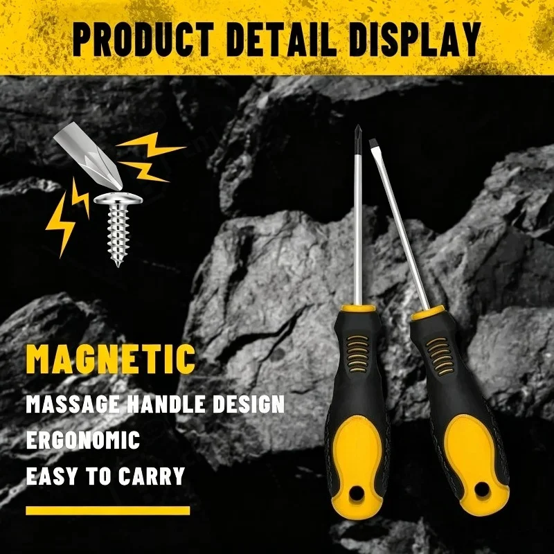 7 Piece Screwdriver Tool Set Multifunctional Manual Batch Full Set Cross Slotted Magnetic