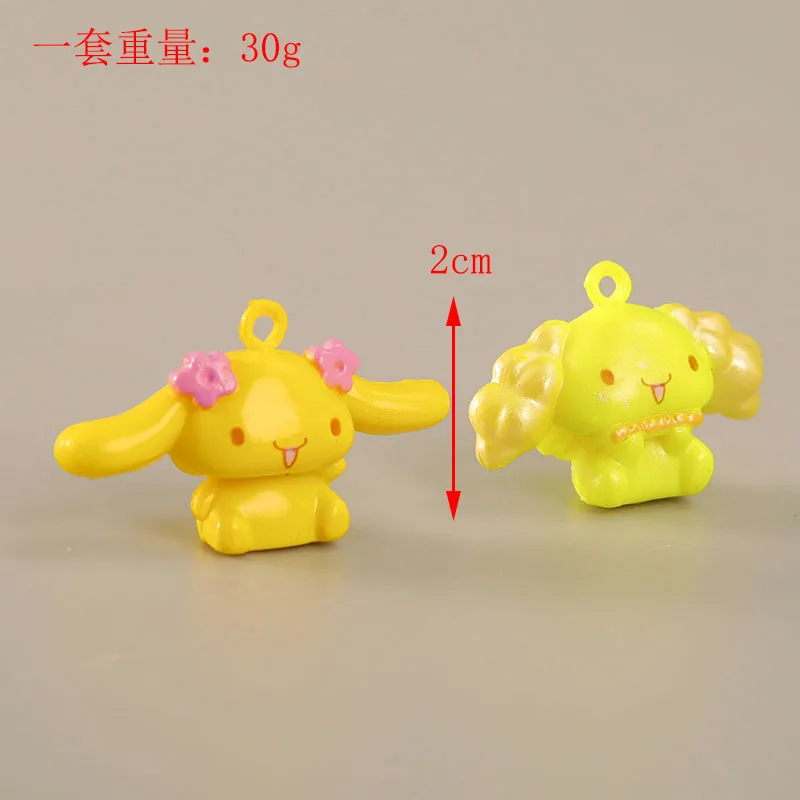 Mini figurine Sanurgente Cinnamoroll pour enfants, figurines d\'anime, jouets d\'animaux de dessin animé, poupées de décoration, modèle mignon,