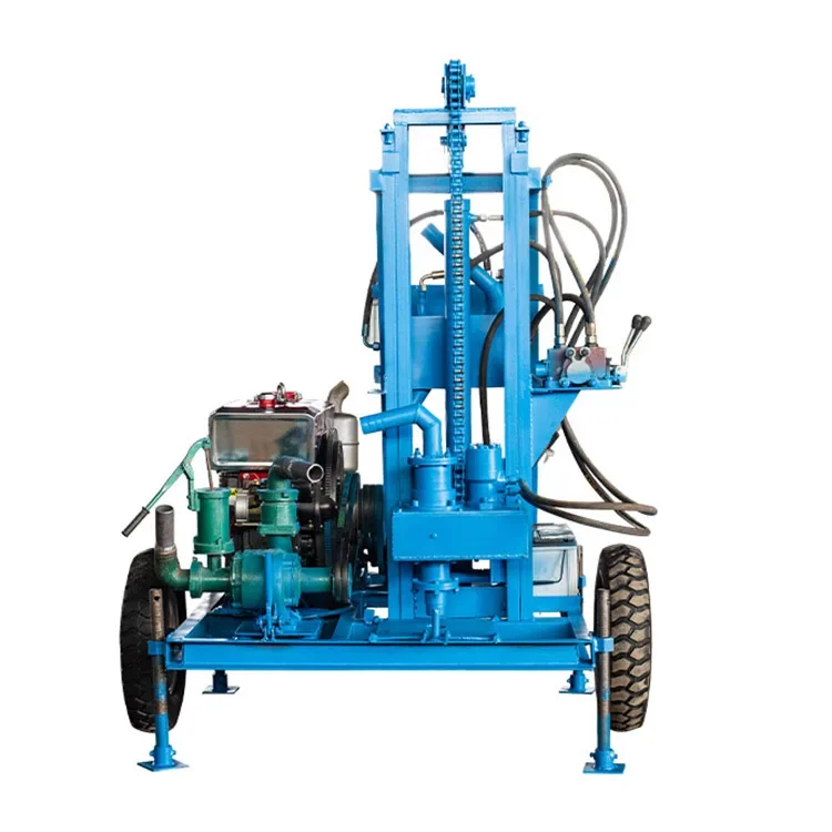 Hot Sale Mini Mobile Compressor Portable Hydraulic Bore Water Well Drilling Machine