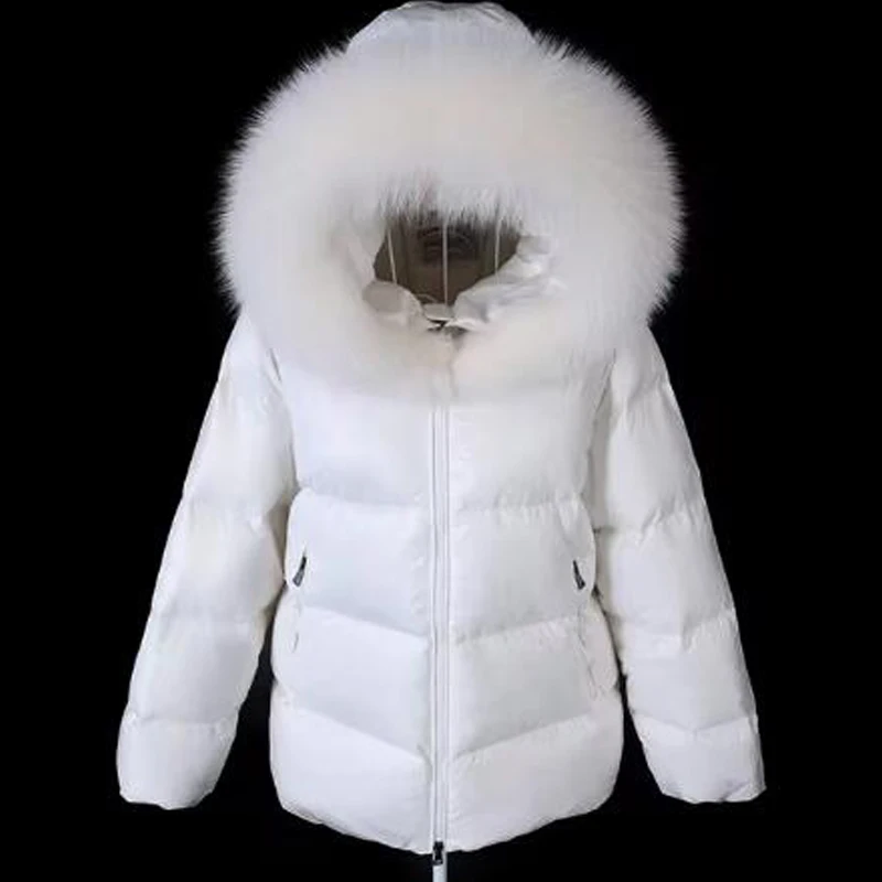 MAOMAOKONG 2023 Winter Down Jacket Women Natural Real Raccoon Fox Fur Collar Coats Puffer jacket Feather Parkas Female clothes