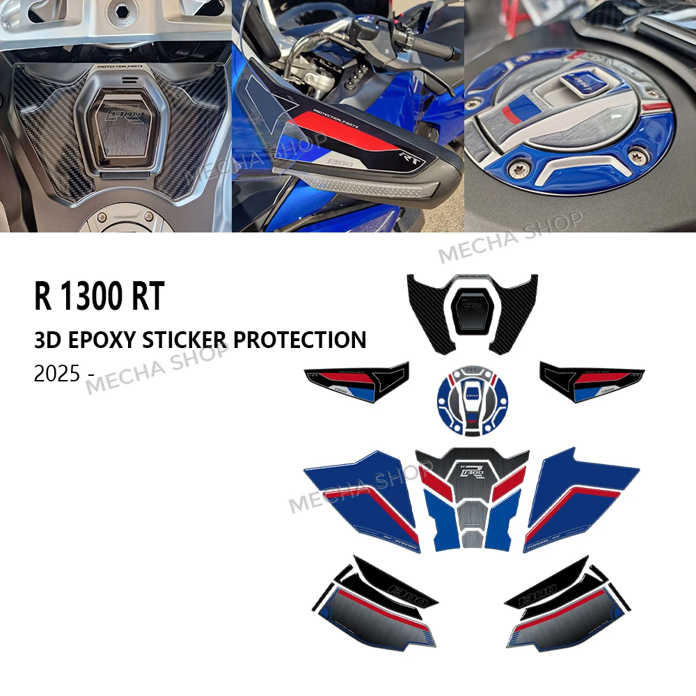 

Аксессуары для R1300RT 2025, защитные 3D наклейки для R 1300 RT 2026, импульсные наклейки на бак, наклейки на мотоциклетные чемоданы, 3D комплект