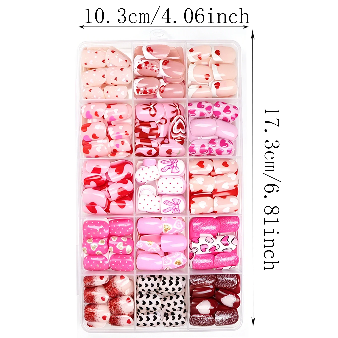 360PCS Short Square Press On N - Nail Art Gliter ulasan dan harga