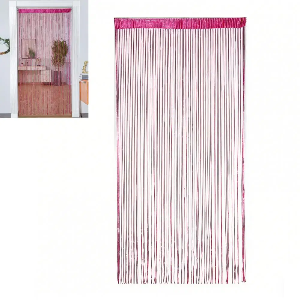 Tinsel Fringe Door Curtain Glitter String Curtain Door Fringe Sparkling Tinsel Backdrop Panel Privacy Room Divider for Parties