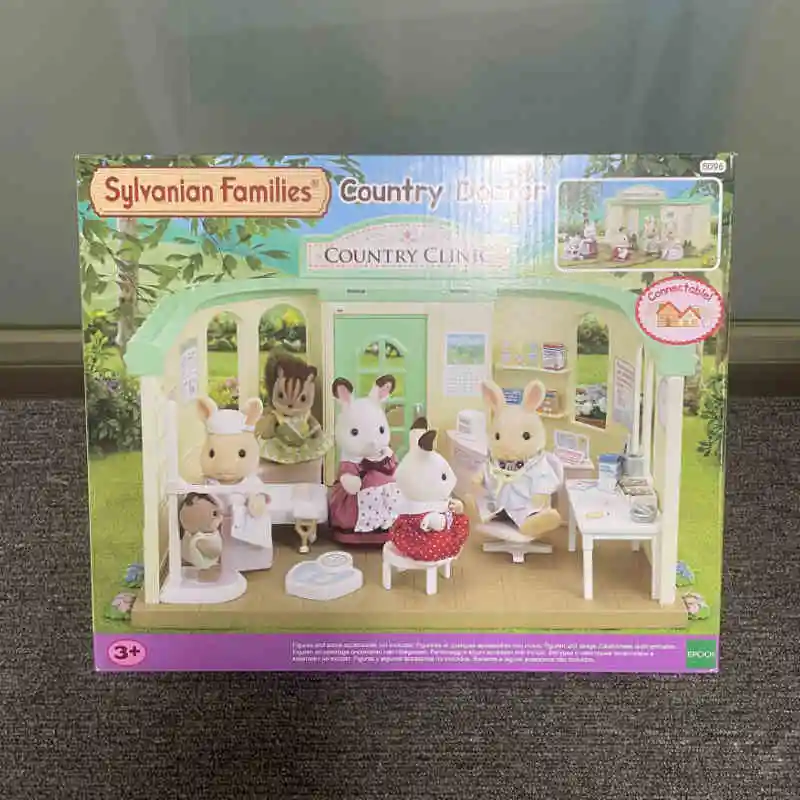 Original Sylvanian Families Forest Baby Forest Clinic Series Dentist Family Shiba Dog Family Warm Nurse Doll Toy Birthday Gifts