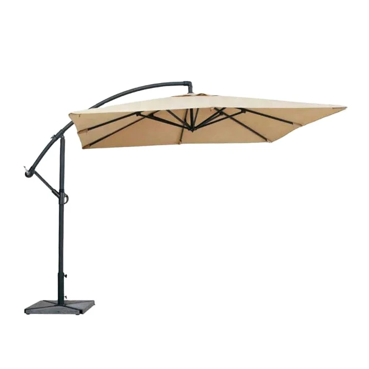 2.5m Outdoor Garden Umbrella Manual Control Country Style Straight Design Big Size Adults Beach Decoration